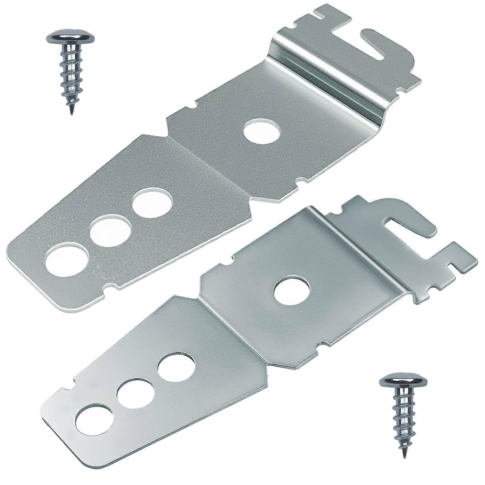 2 Pack Universal Dishwasher Mounting Brackets with Screws, RustResistant Undercounter Installation Kit