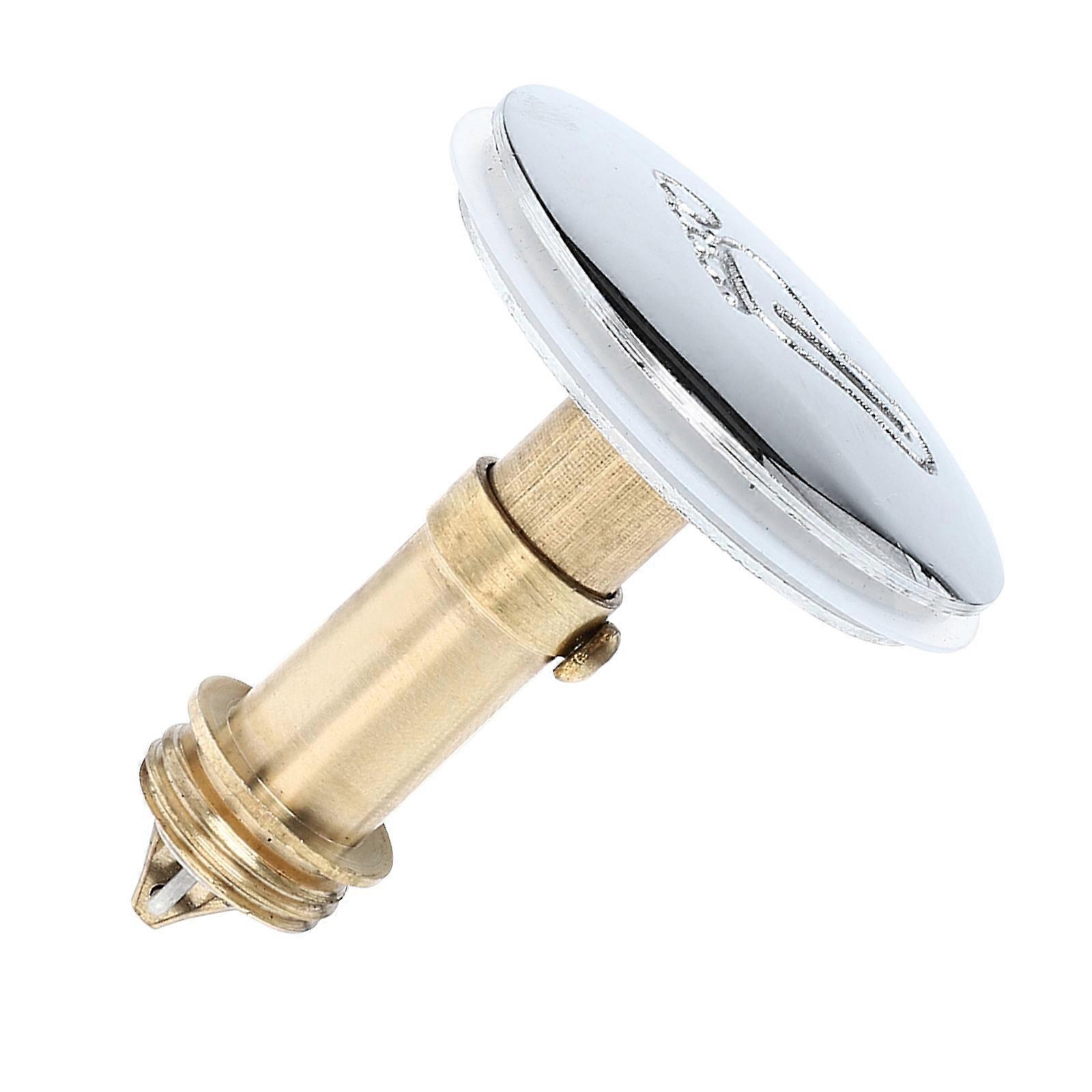 Drain Bath Plug Household Sink Plug for Bathroom Seal 1Pcs Silver