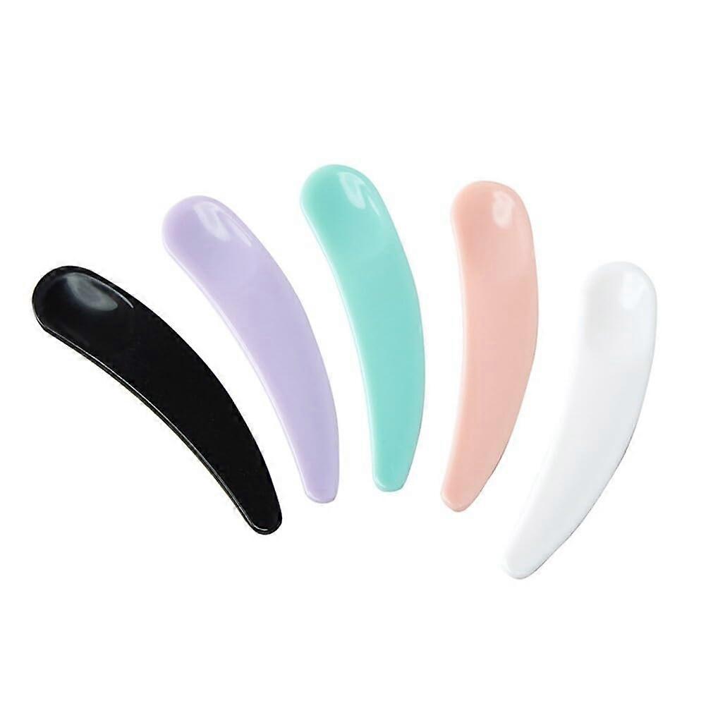 5/100pcs Disposable Cosmetic Spatula for Precise Hygienic Face Cream Sampling, MultiColor