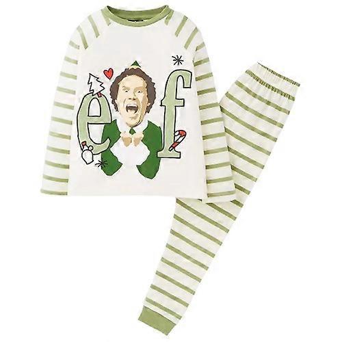 Elf Childrens/Kids Raglan Long-Sleeved Long Pyjama Set