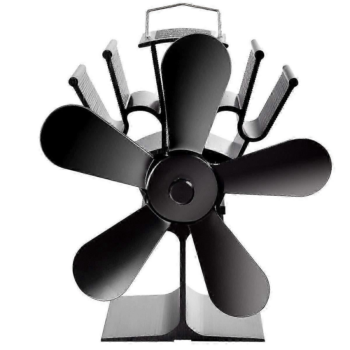 5-blade chimney fan, black 25-26s