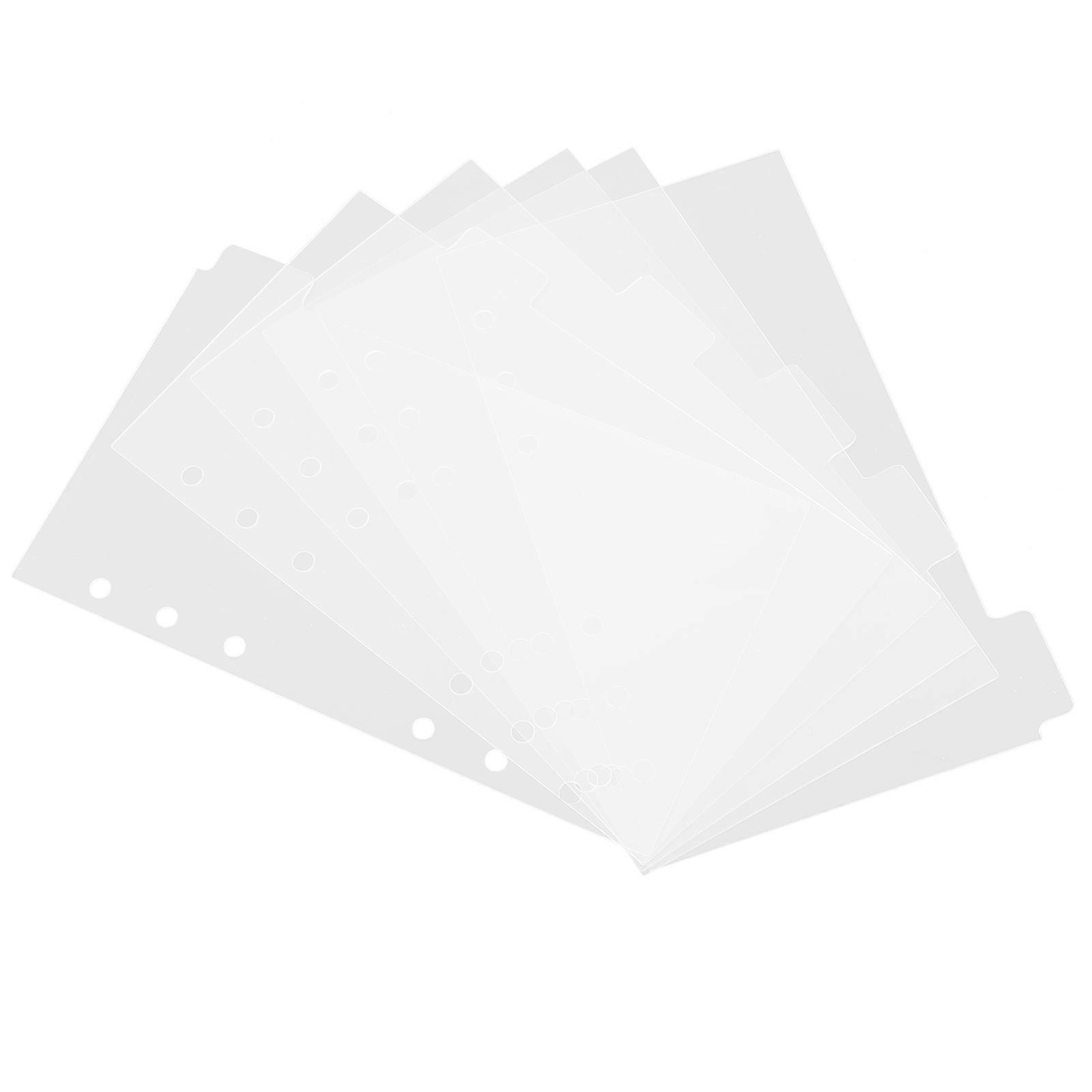 Clear Acrylic Notebook Binder for Planner Use Refillable Cover 24Pcs Set