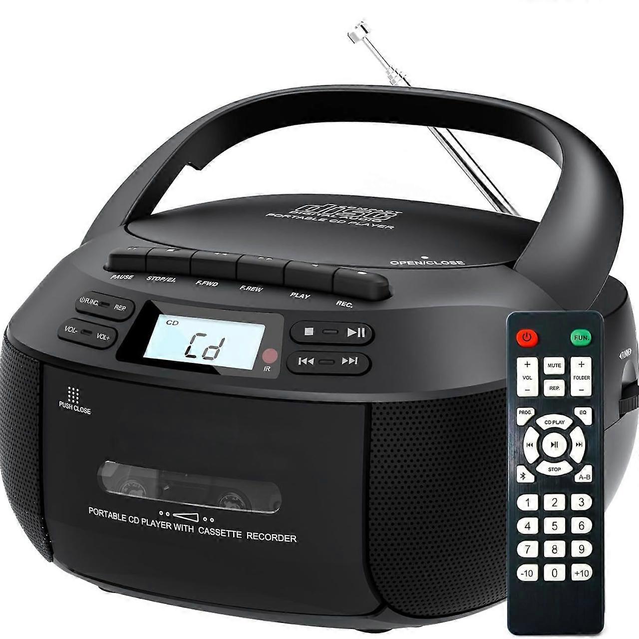 Bluetooth CD Cassette Radio Boombox