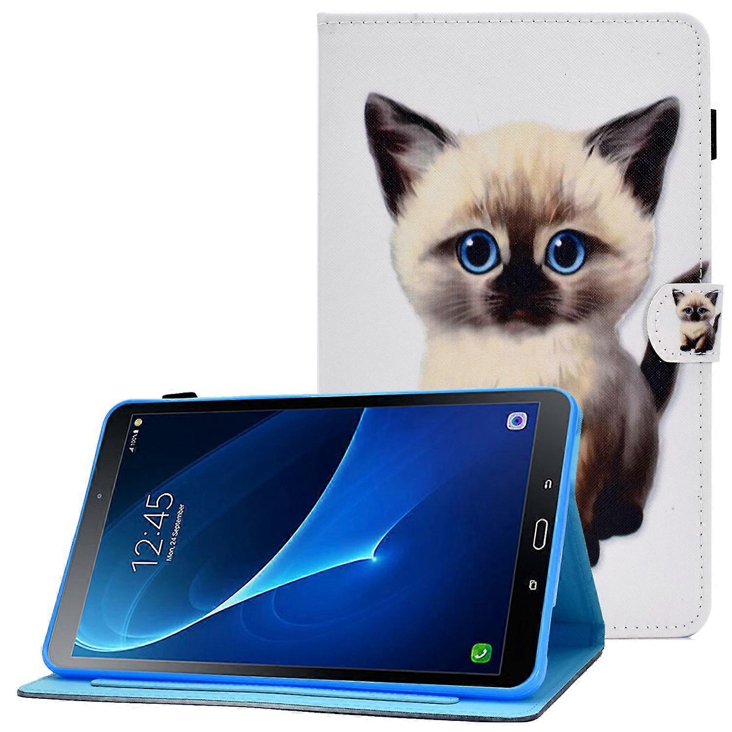 For Samsung Galaxy Tab A 10.1 (2016) (T580/T585) Shockproof PU Leather Tablet Case Stitching Pattern