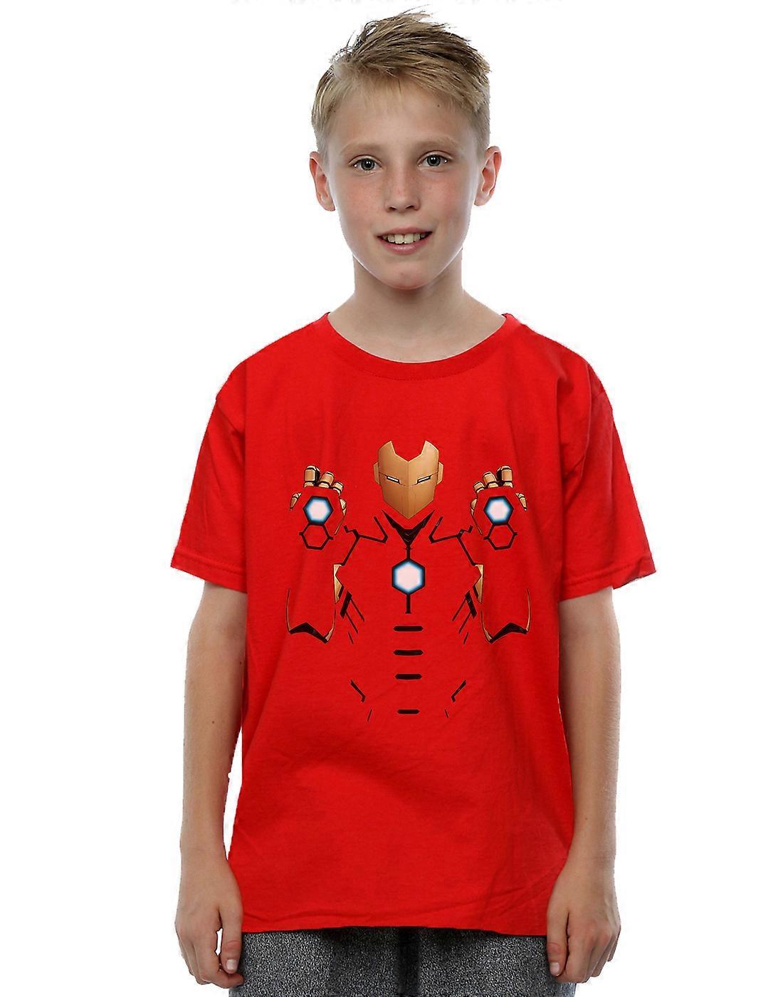 Marvel Boys Iron Man Armoured Suit T-Shirt