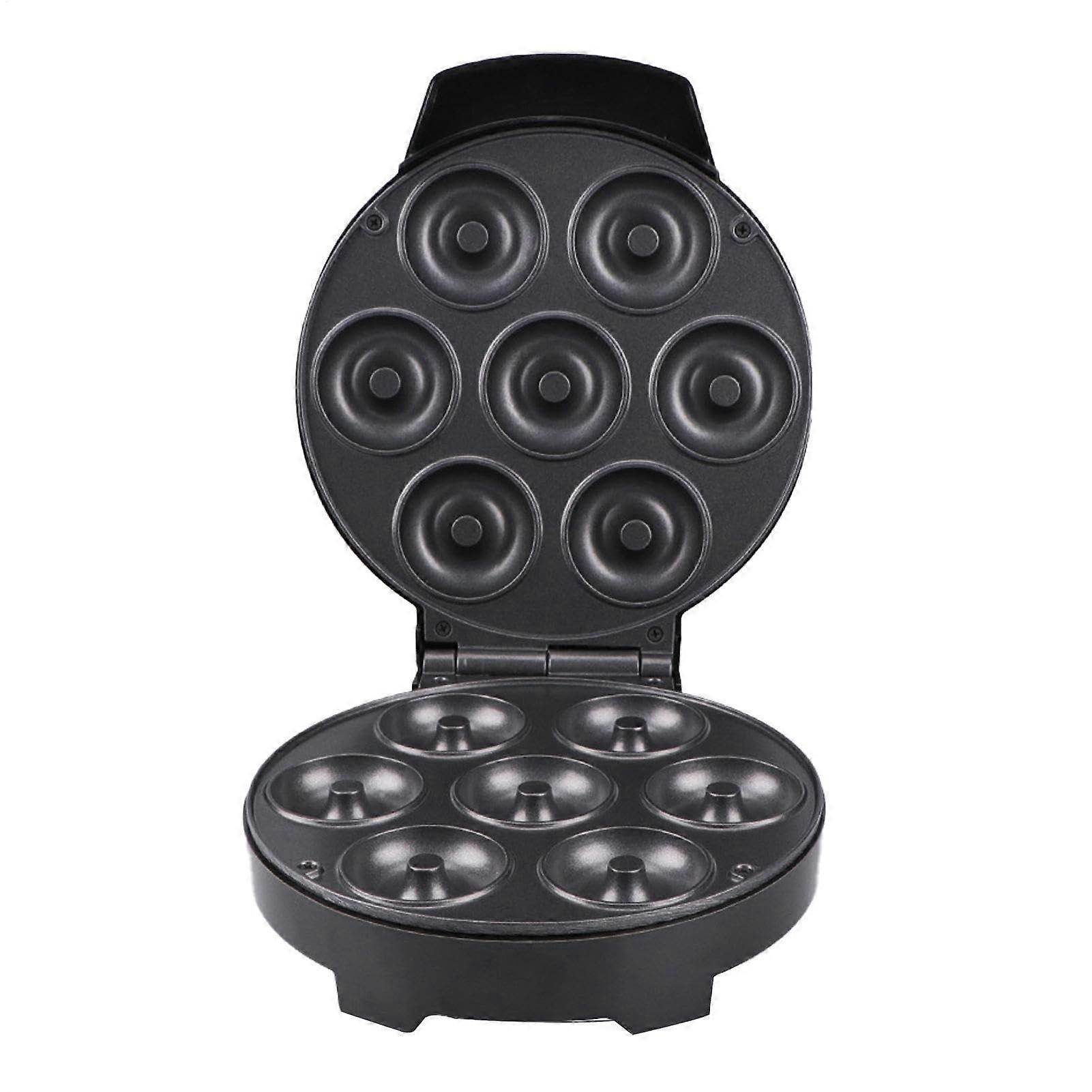 Mini Donut Maker with NonStick Plates, AntiScald Handle and Light Indicator for Home Bakery