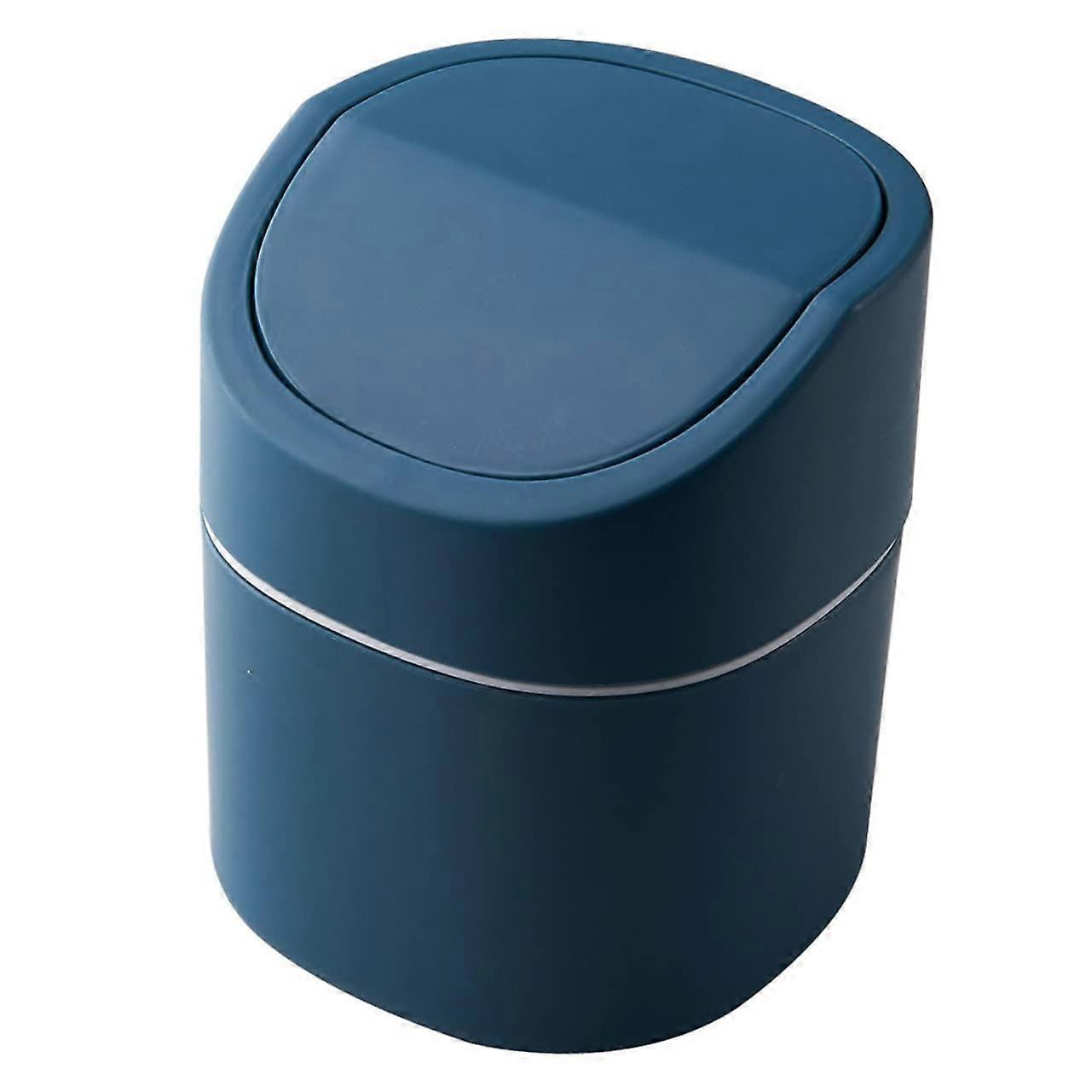 Mini Trash Can with OdorReducing Swing Lid, Compact Desktop Waste Bin for Kitchen, Office, Car