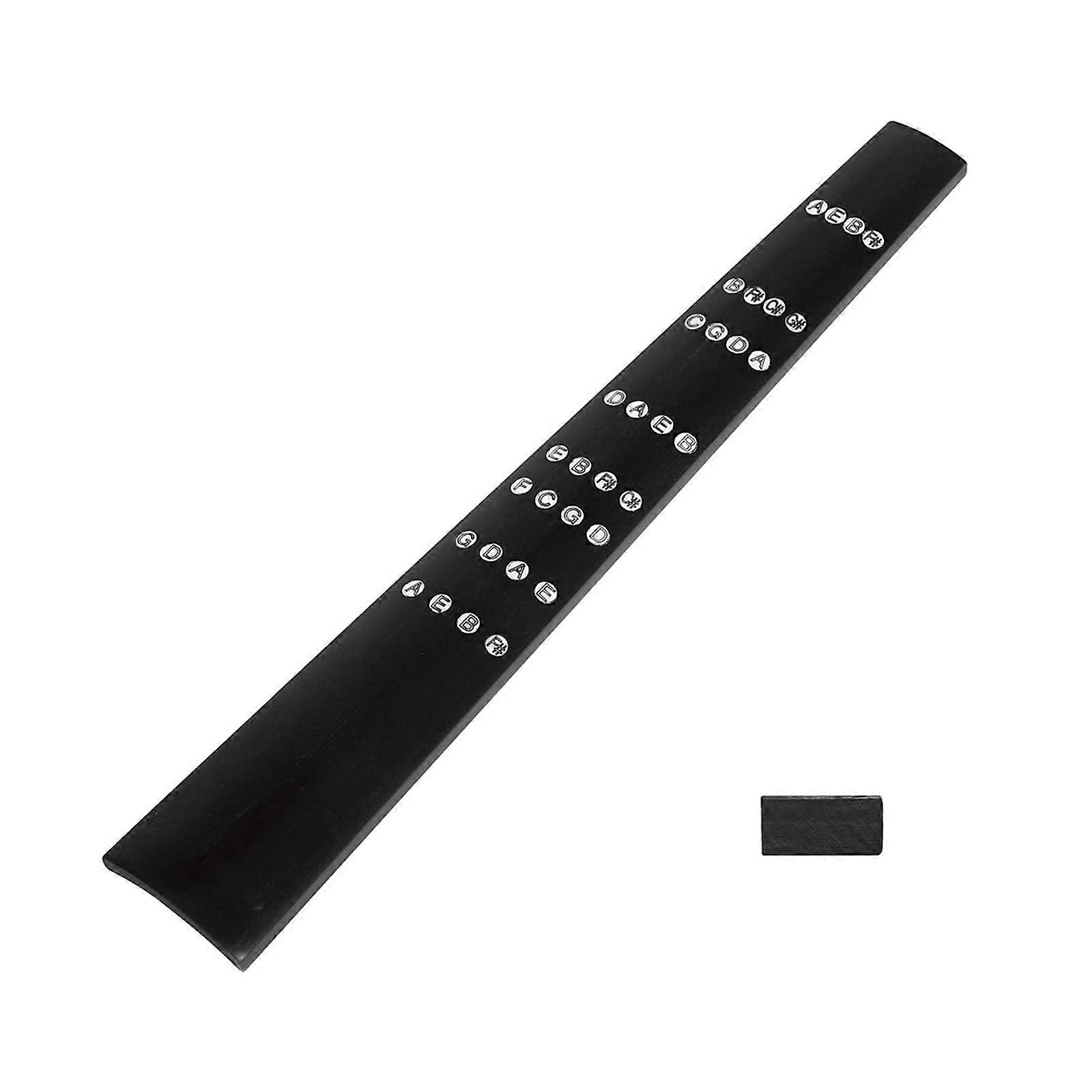 Ebony Violin Fingerboard with Printed Scale Guide for Smooth Play and Enhanced Tone Response