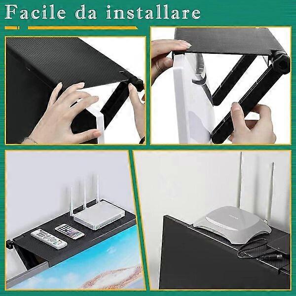 Monitor Stand, ABS Material, 33x16cm, TV Computer Storage Rack