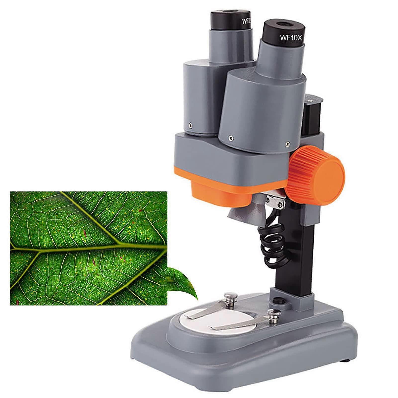 20X Wide Field Binocular Stereo Microscope for PCB Soldering and Mobile Phone , Grey