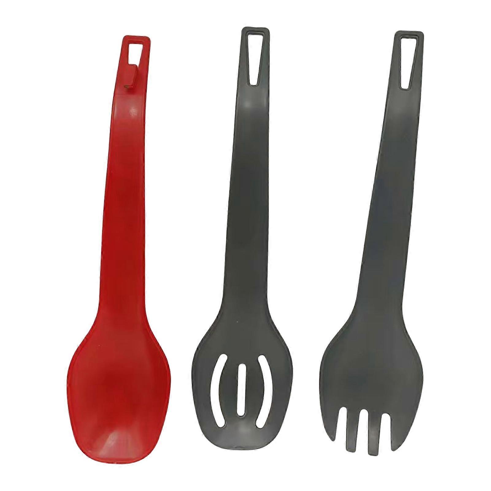 Portable Fork And Spoon Set Lightweight Detachable Tableware with Ergonomic Handle Non-slip Handle