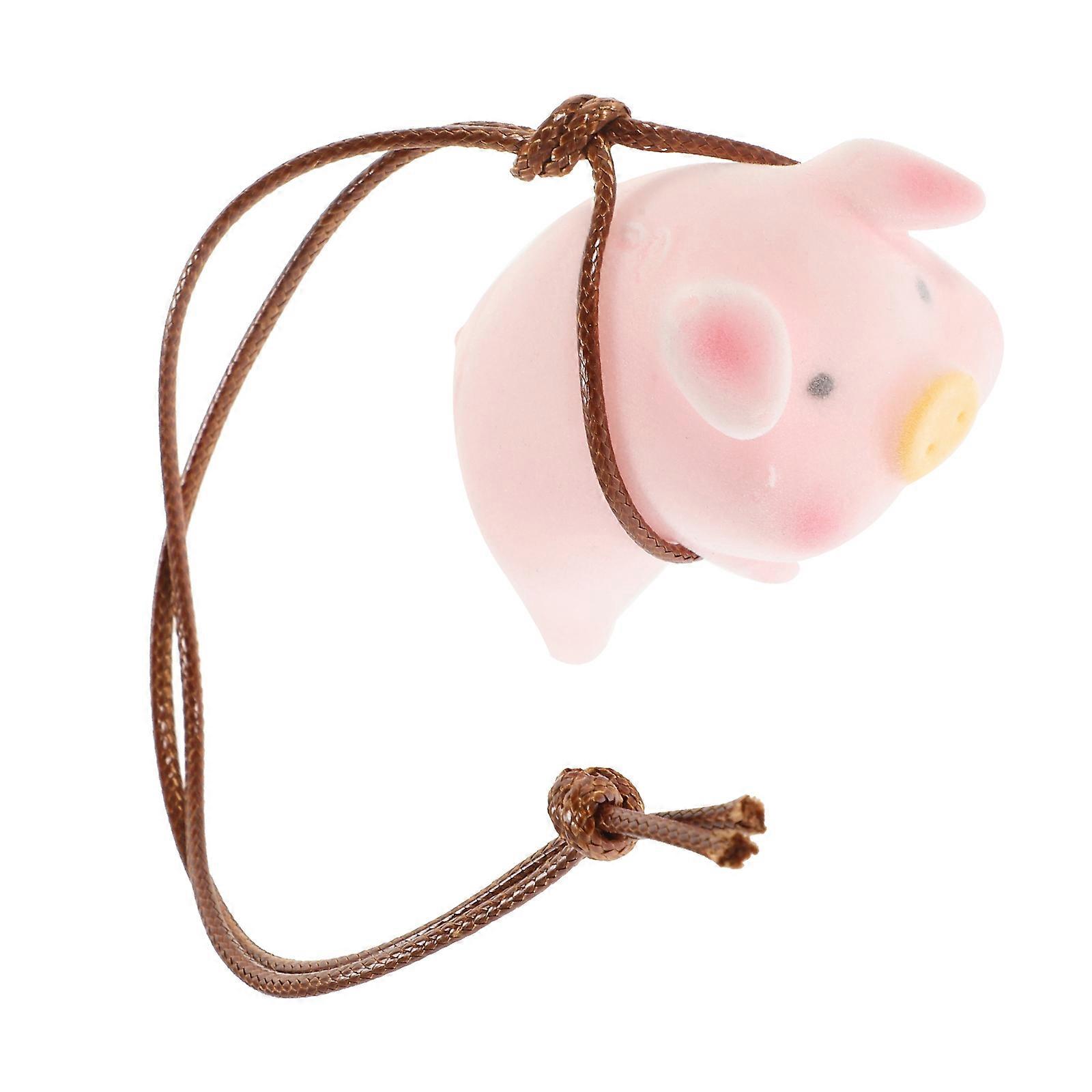 Pig Pendant Car Interior Hanging Decor for Decor Use 2Pcs Resin