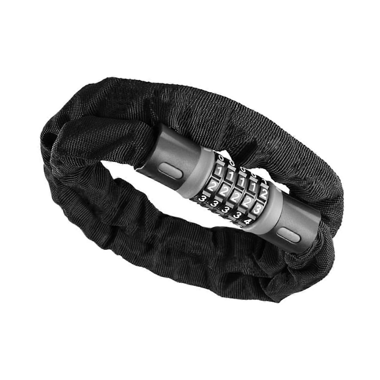 Heavy Duty 1.2m Combination Bike Chain Lock with 5Digit Resettable AntiTheft Security for Motorcycle