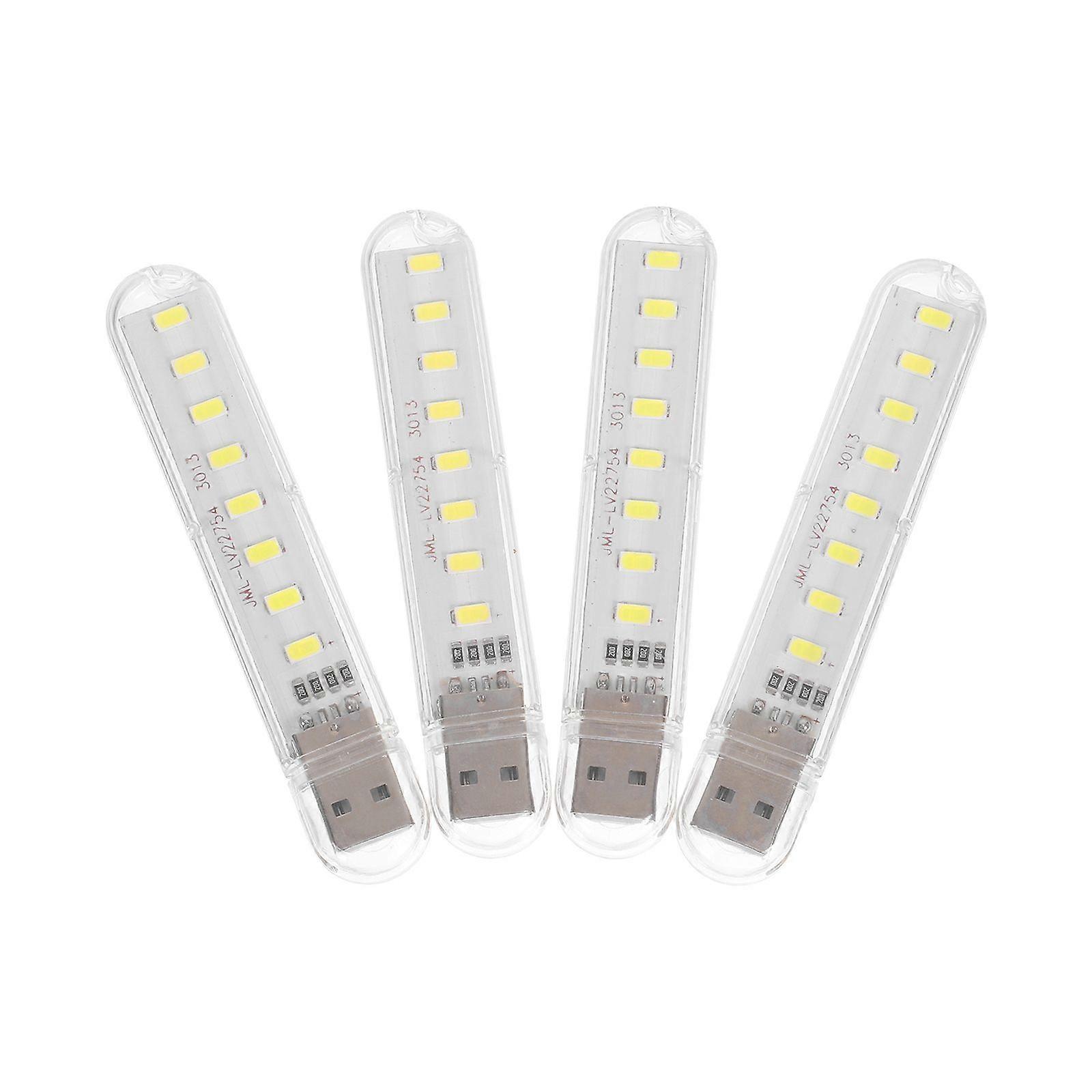 4pcs LED Night Light 8-LED Creative Mini Desk Lamp Reading Light Accessory