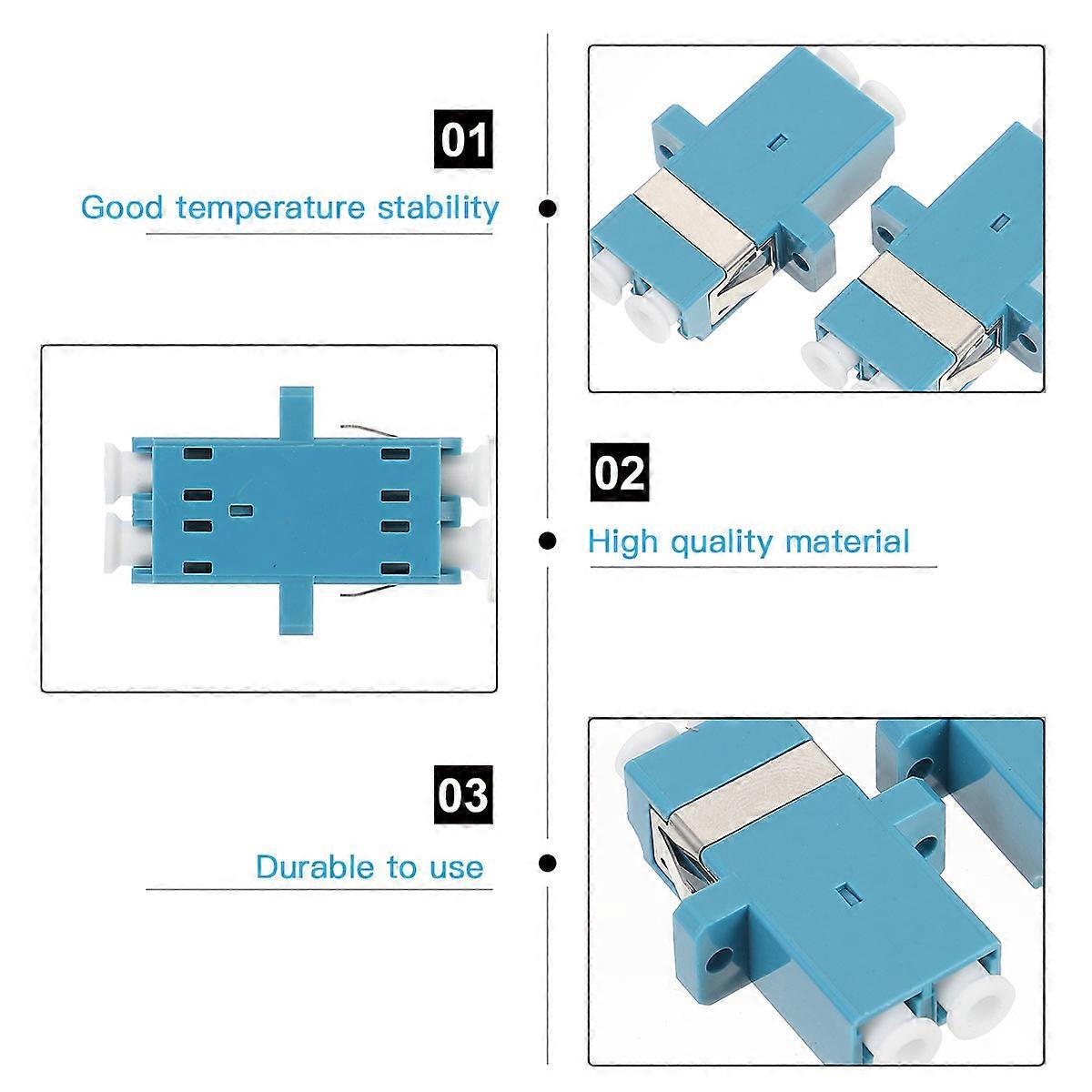 Optical Fiber Coupler Plastic Adapter for Connecting 20Pcs Single Mode Simplex