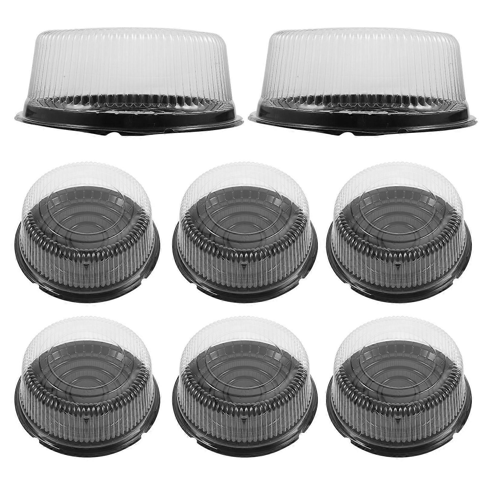Plastic Cake Boxes for Storage 10Pcs Reusable Round Bakery Containers