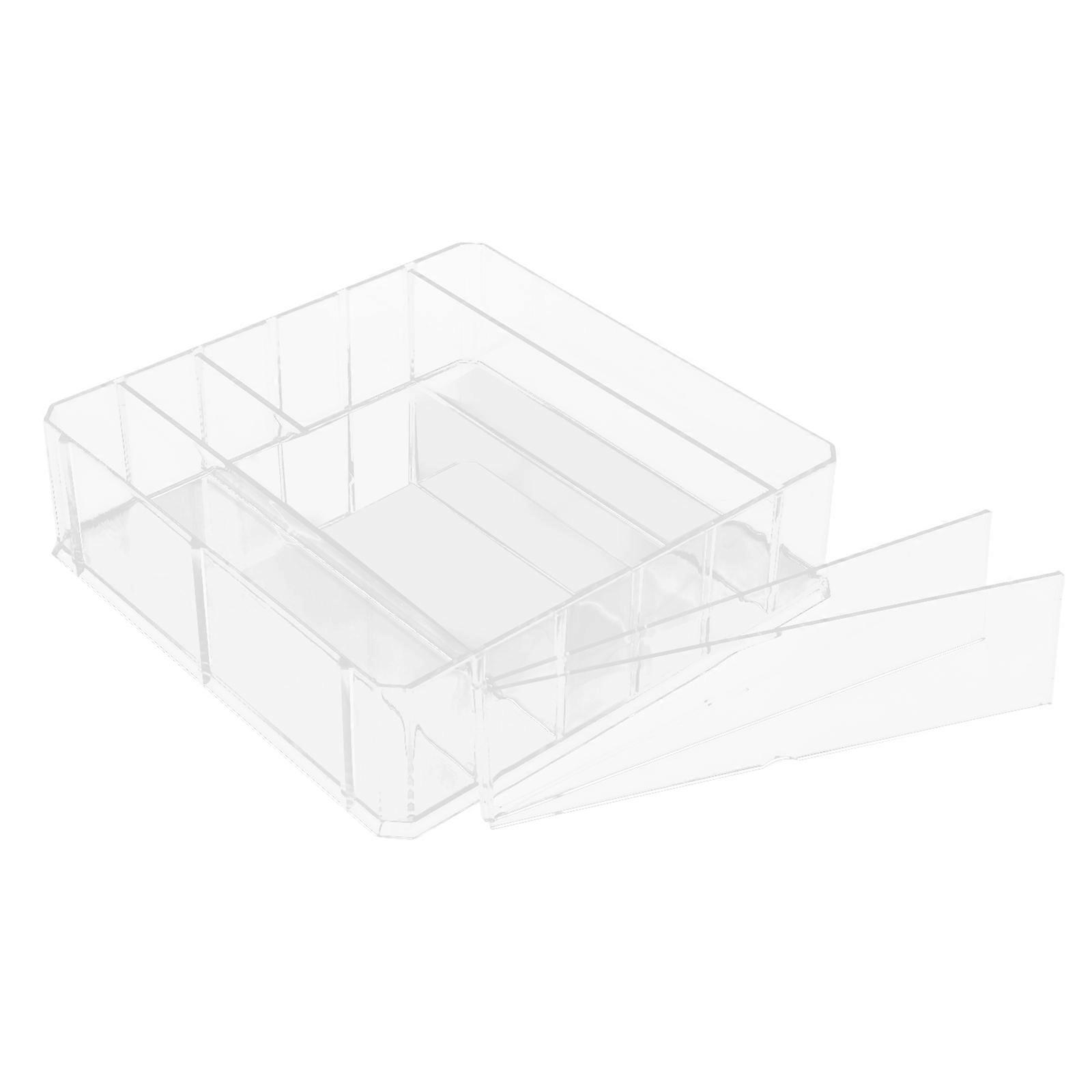 Cash Drawer Tray Multiple Compartment Acrylic Storage Tray 3Pcs