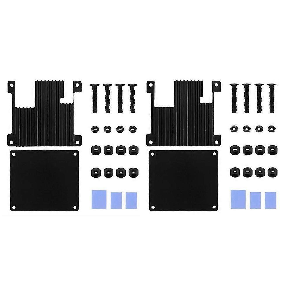 2 Set For Orange Zero 2 Aluminum Case Development Board Protection Cooling Shell Protective Passive