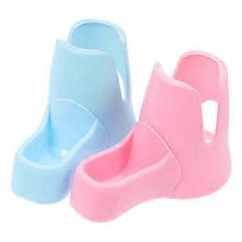 Support pour biberon de hamster, support stable en plastique, lot de 2