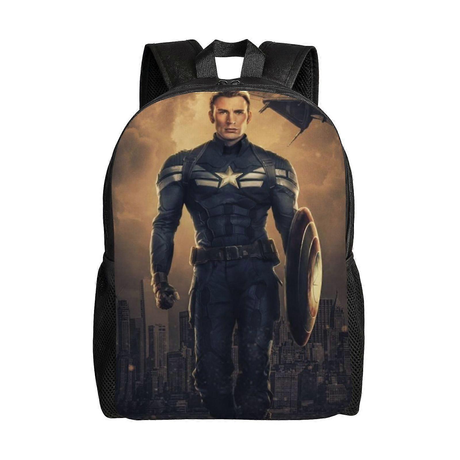 j6112 Captain America Kid Backpack School Bag Elementary Students Bookbags e6112
