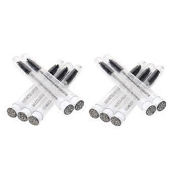 Eyelash Brush,10Pcs Grafting Eyelash Brush Portable with Comb Design Multi-color Optional One-time Disposal Cosmetic Tool Rhinestone Faux Crystal Eye