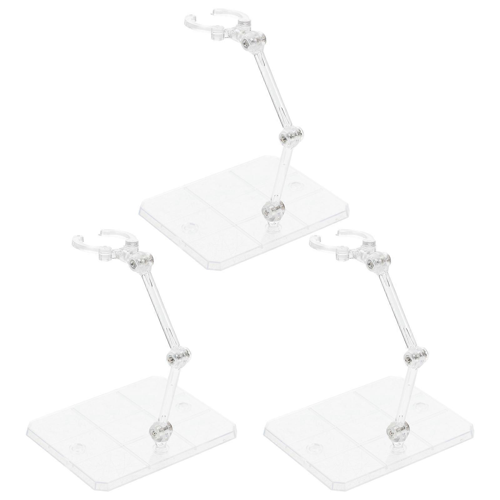 3pcs Assembly Action Figure Display Holder Bases Doll Model Support Holders