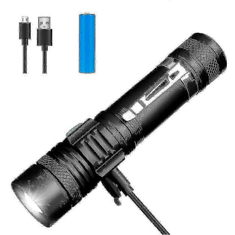 Led Flashlight, Usb Rechargeable Flashlights, Led Flashlight Extremely Bright