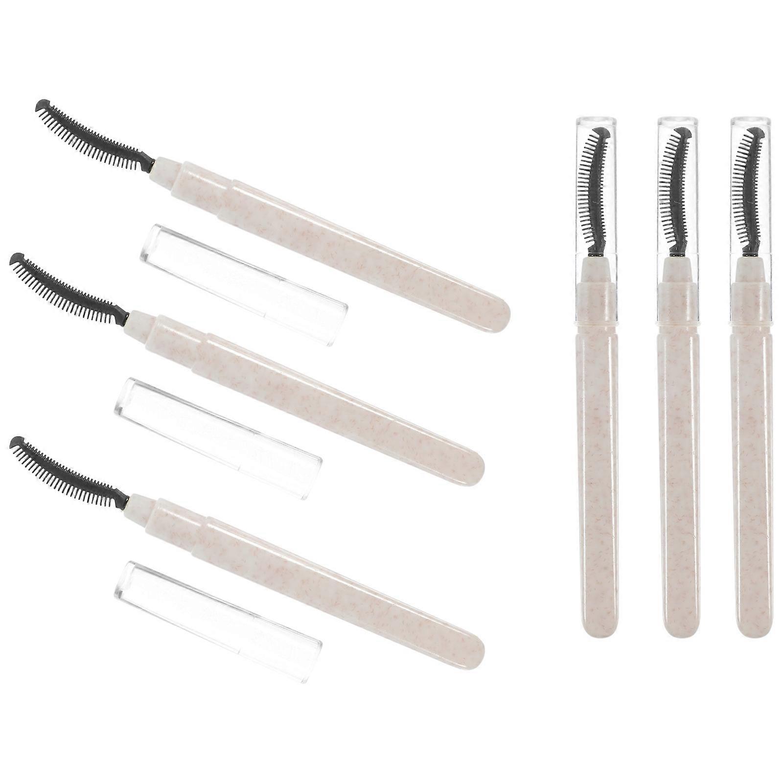 Eyelash Brush Silicone Lash Separating Brush for Makeup 6Pcs Kit