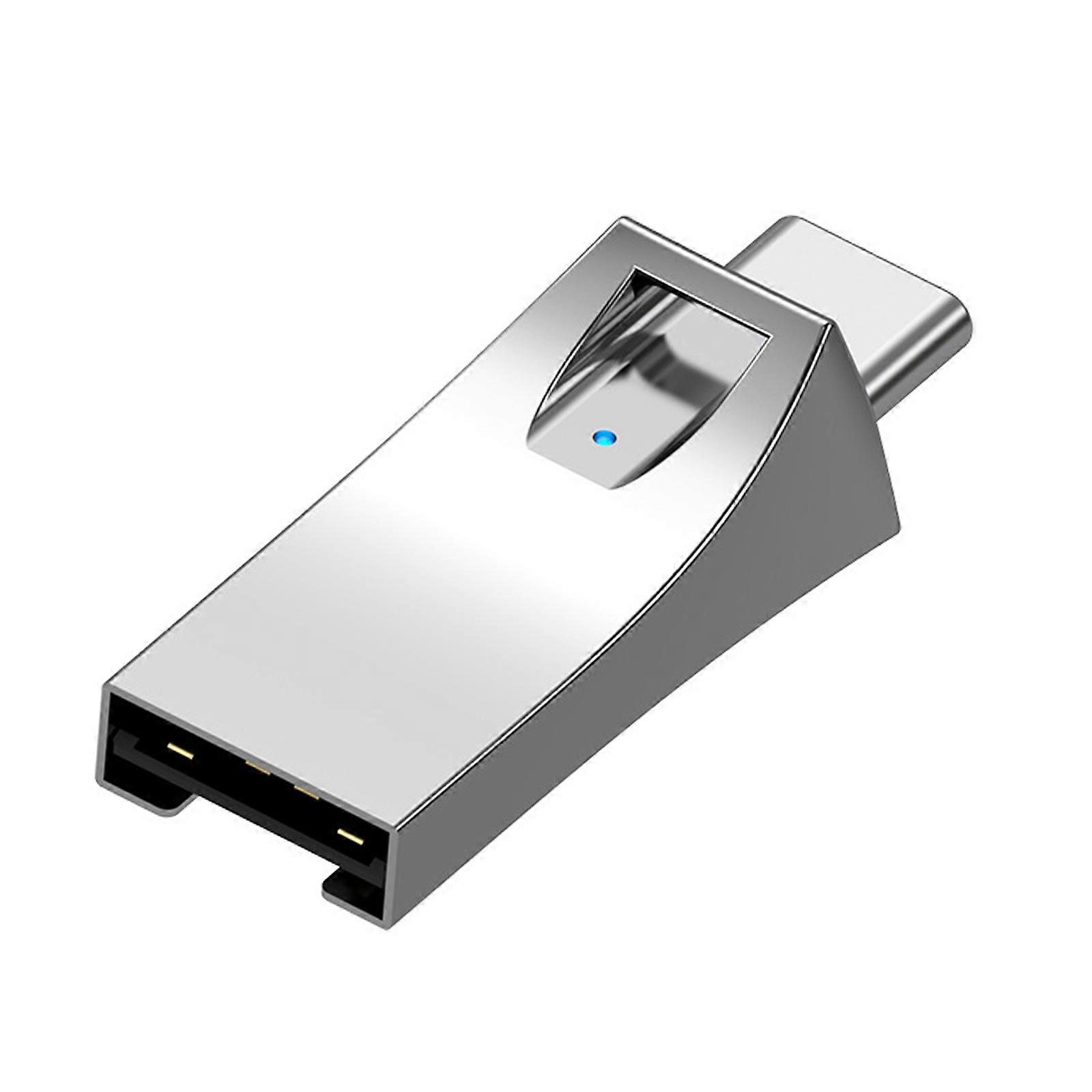 Alloy USB A And Type C Double Interfaced Memory Card Reader For Fast Speed Data Transfer  Silver