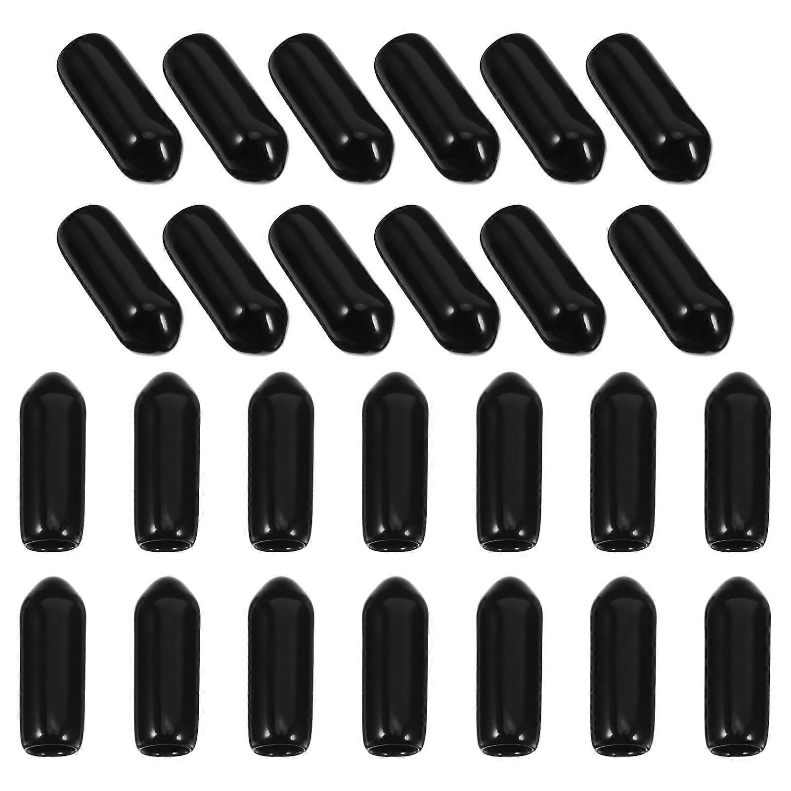 PVC Screw Thread Protector for Bolt Protection 100Pcs Flexible Rubber End Caps