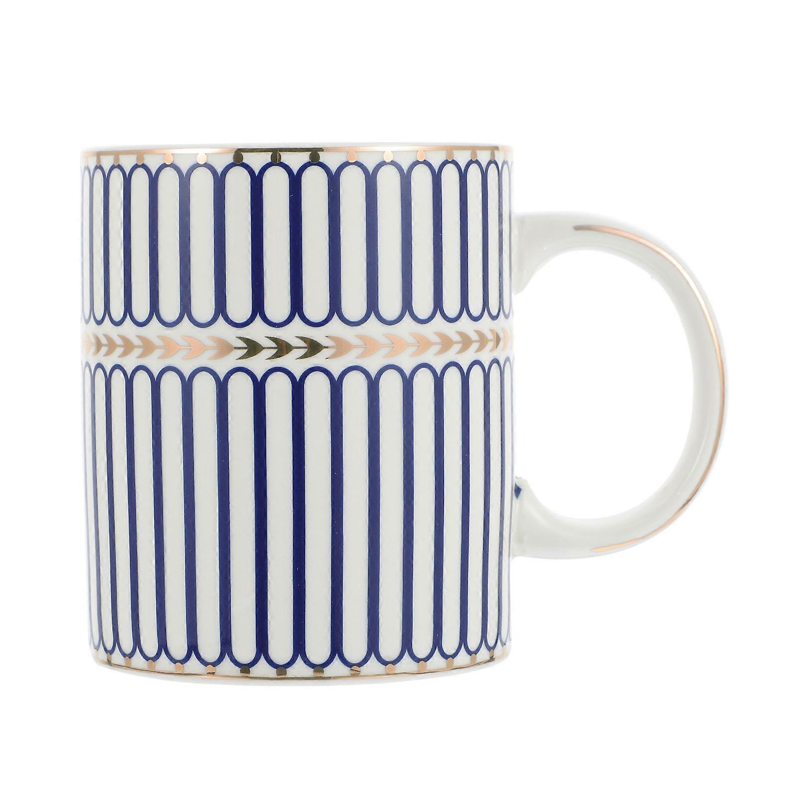 Ceramic Coffee Cups Striped Pattern Home Use 1Pcs Ceramic Mug