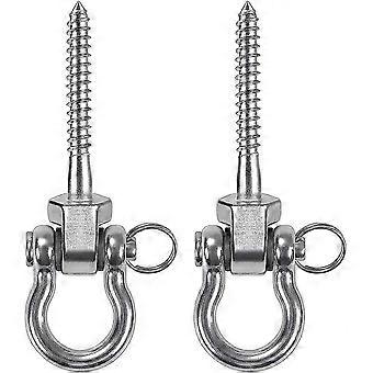 Stainless Steel 304 Swing Hanger Bracket Set of 2, Rustproof Heavy Duty for Indoor Outdoor Use