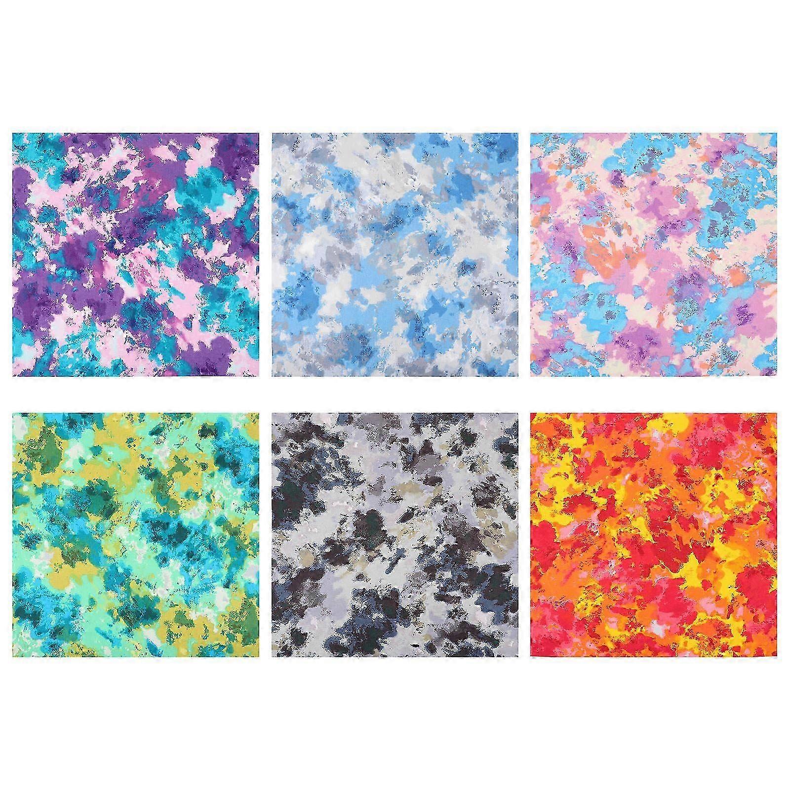 Printing Cloth Patchwork Cotton Fabric for Sewing Projects 6Pcs Set