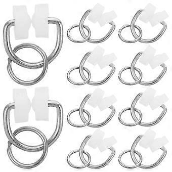50 roulettes pour rails de rideaux - Glissières pour rails de rideaux - Supports à double roue en plastique - Glissières coulissantes pour rails de rideaux