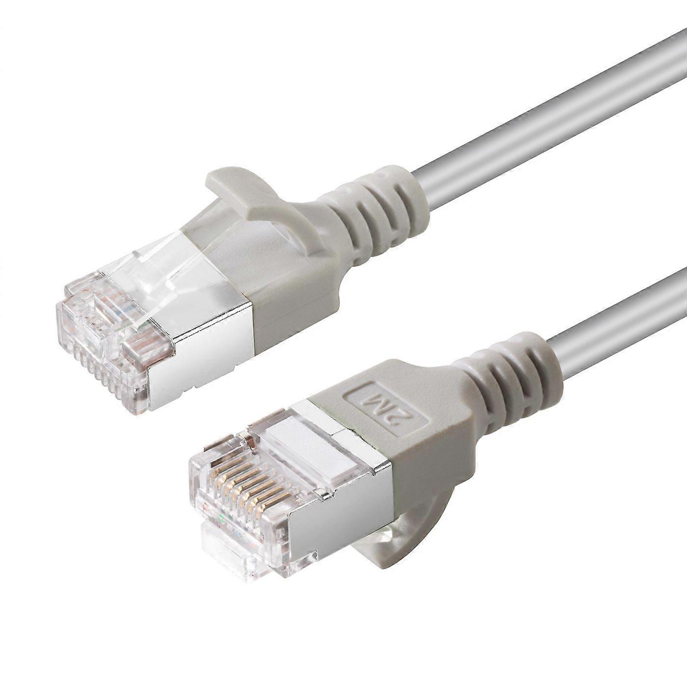 MicroConnect CAT6A U-FTP Slim LSZH 0.25m Network Cable Grey