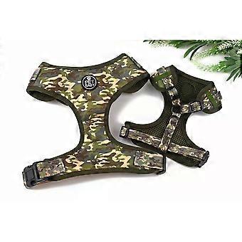 Camo Green Dog Harness – Strong & Stylish, Adjustable Fit, Ideal for Active Dogs