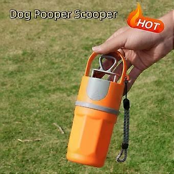 No-Touch Pickup Dog Pooper Scooper Six-Claw Plastic Pet Poop Picker Portable