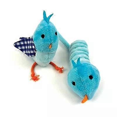 Happy Pet Tabby Patch Bird Blue
