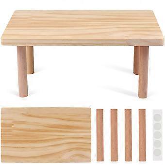 Hamster Playground Wooden Platform Stand for Small Pets 1 Unit