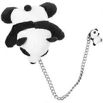 Panda Shoe Charm Shoelace Chain for Decoration Cartoon Plush Metal