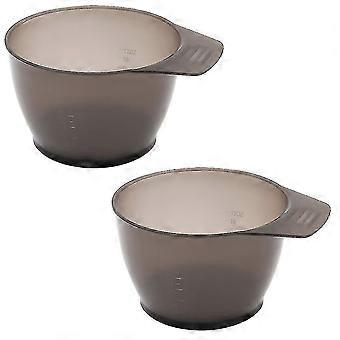 2pcs Hair Color Bowl Hair Dye Bowl Hair Color Mixing Bowls Plastic Color Mixing Tint Bowls Hair Dyeing Coloring Diy Oil Treatments Tools For Salon