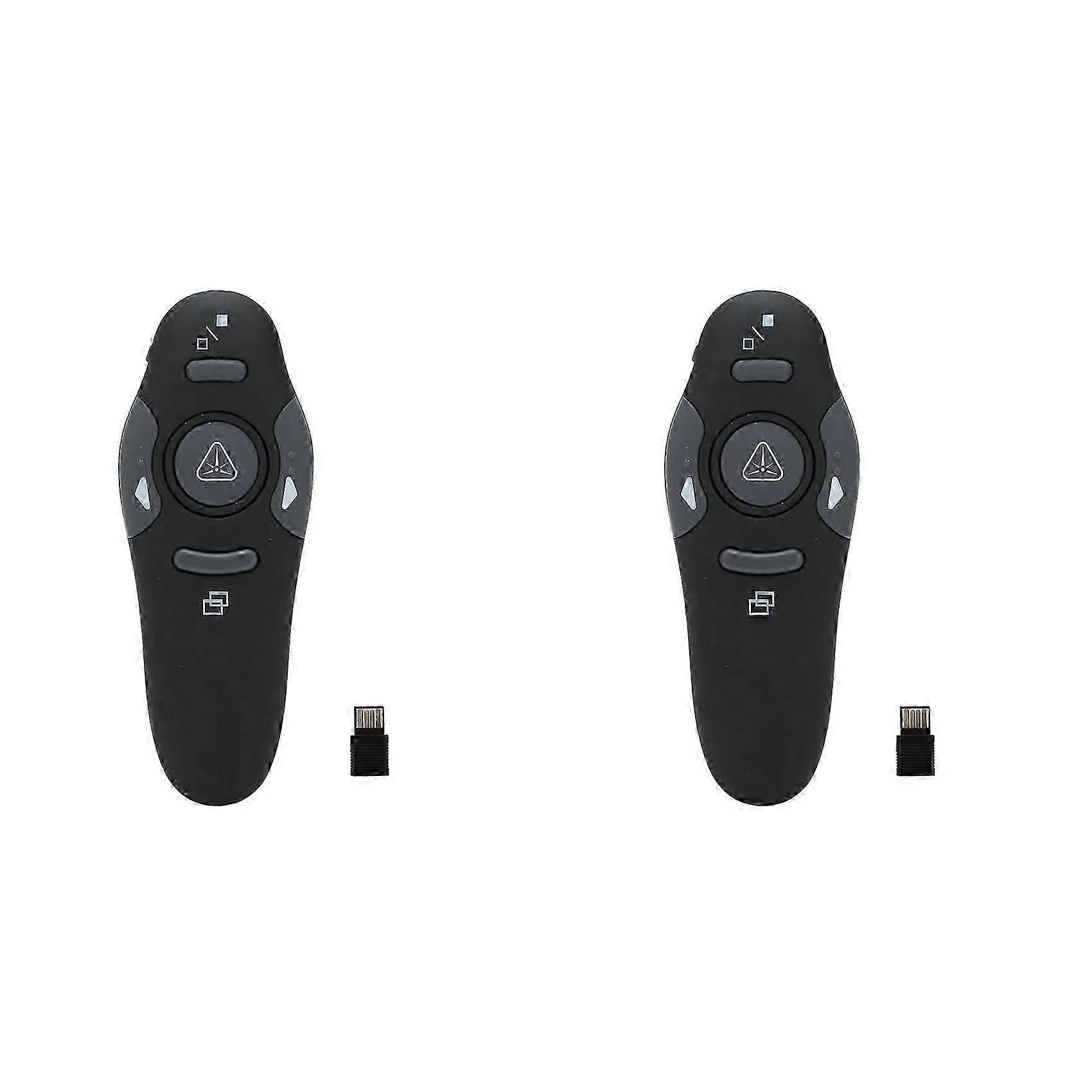 2X Wireless Presenter Remote Office Presentation Remotes Wide Application with Wireless Receiver