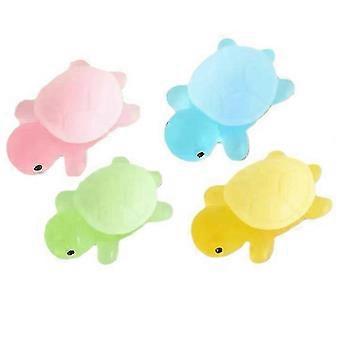 Jabón de aceite esencial hecho a mano Little Turtle 4 piezas de jabón hidratante mini tortuga lindo Jabón de baño limpiador para niños