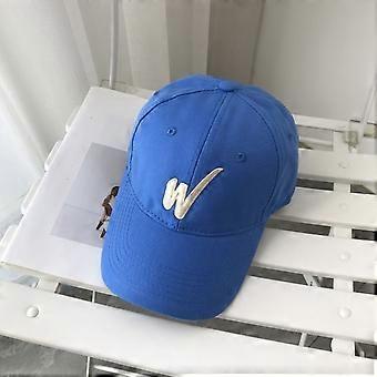 Cappello primavera ed estate ricamato alfabeto berretto da baseball casual selvaggio semplice street shot con visiera capblue