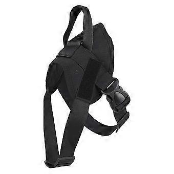 No Pull Adjustable Dog Training Harness Vest for Medium Large Dogs Outdoor Black M