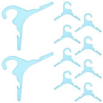 20 Pack Plastic Pet Clothes Hangers for Drying Dog Apparel