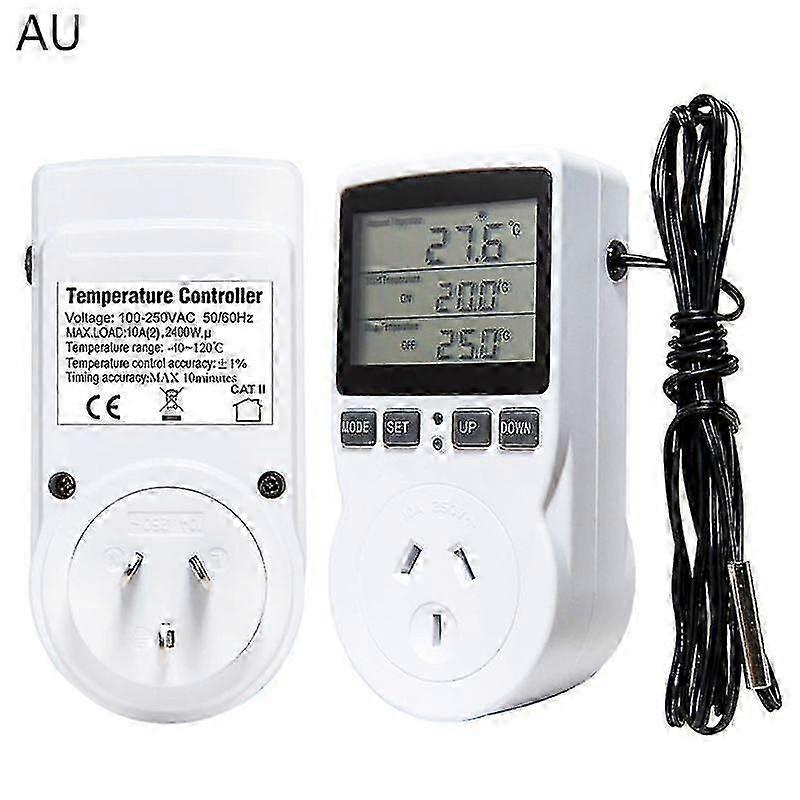 Digital Thermostat Outlet Plug Temperature Controller Socket Heating Cooling 26-27