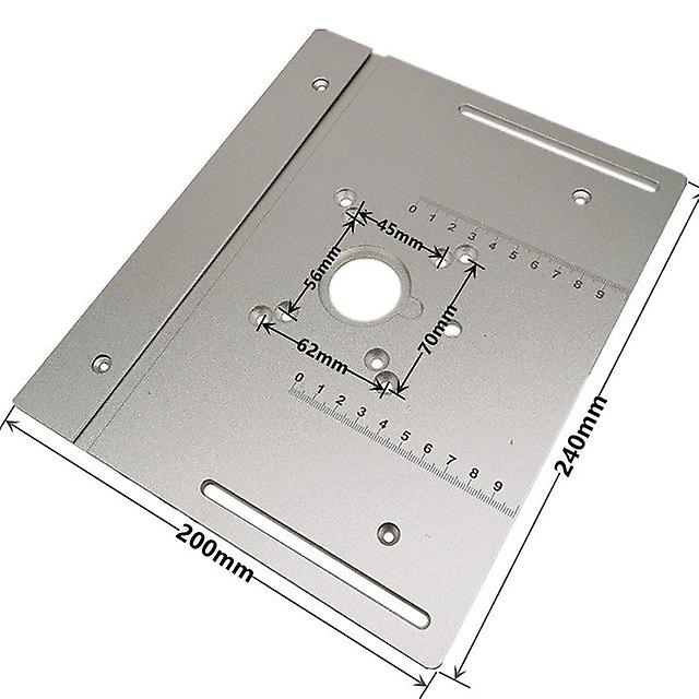 Upgrade Aluminum Router Table Insert Plate W/miter Gauge For Woodworking Benches Table Saw Trimmer Engraving Machine