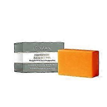 Persimmon deodoriserande tvål för kroppsluktkontroll, naturlig duschtvål för att eliminera lukt från gamla människor, renande lukteliminator (2-pack)