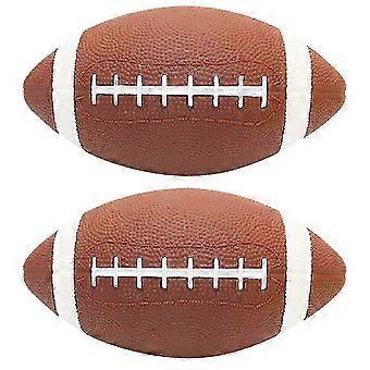 2 Stück Kinder-Rugbybälle, Trainingsbälle, wiederverwendbare Rugbybälle, 25-26 cm